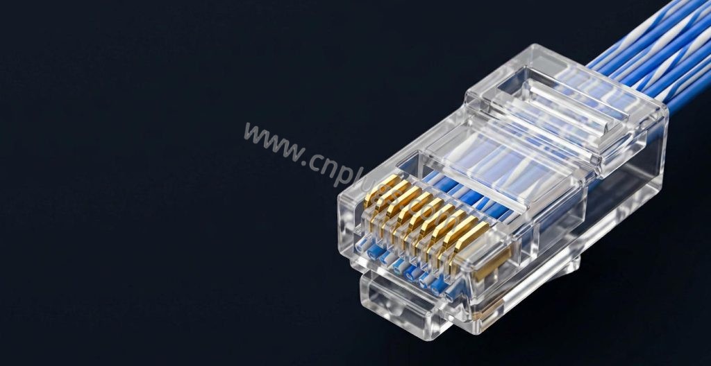 50u 金メッキ RJ45 コネクタ
