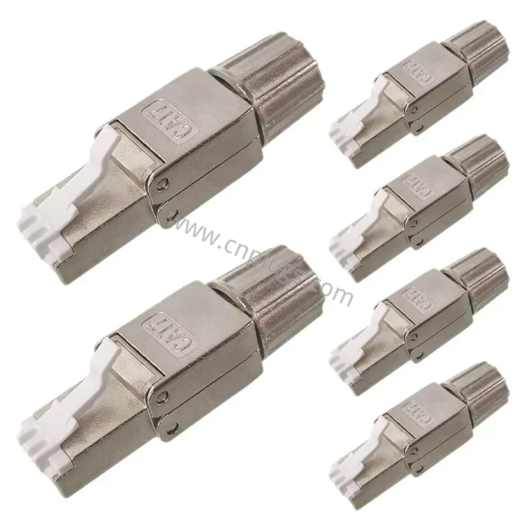 Connettore RJ45 senza attrezzi Cat7 – Spina schermata in lega di zinco 8P8C