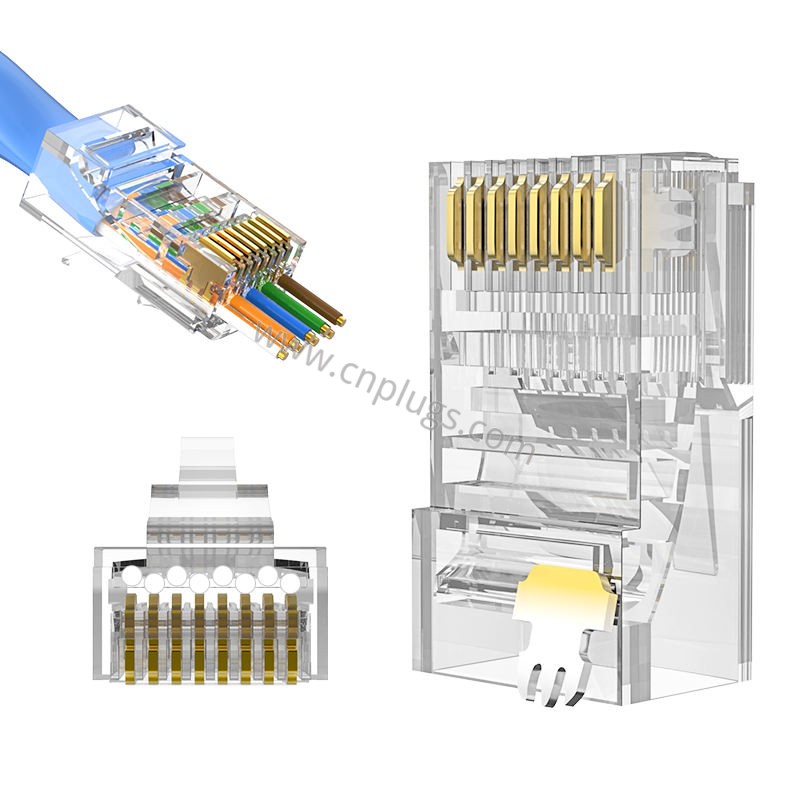 Cat6 UTP Pass-Through RJ45