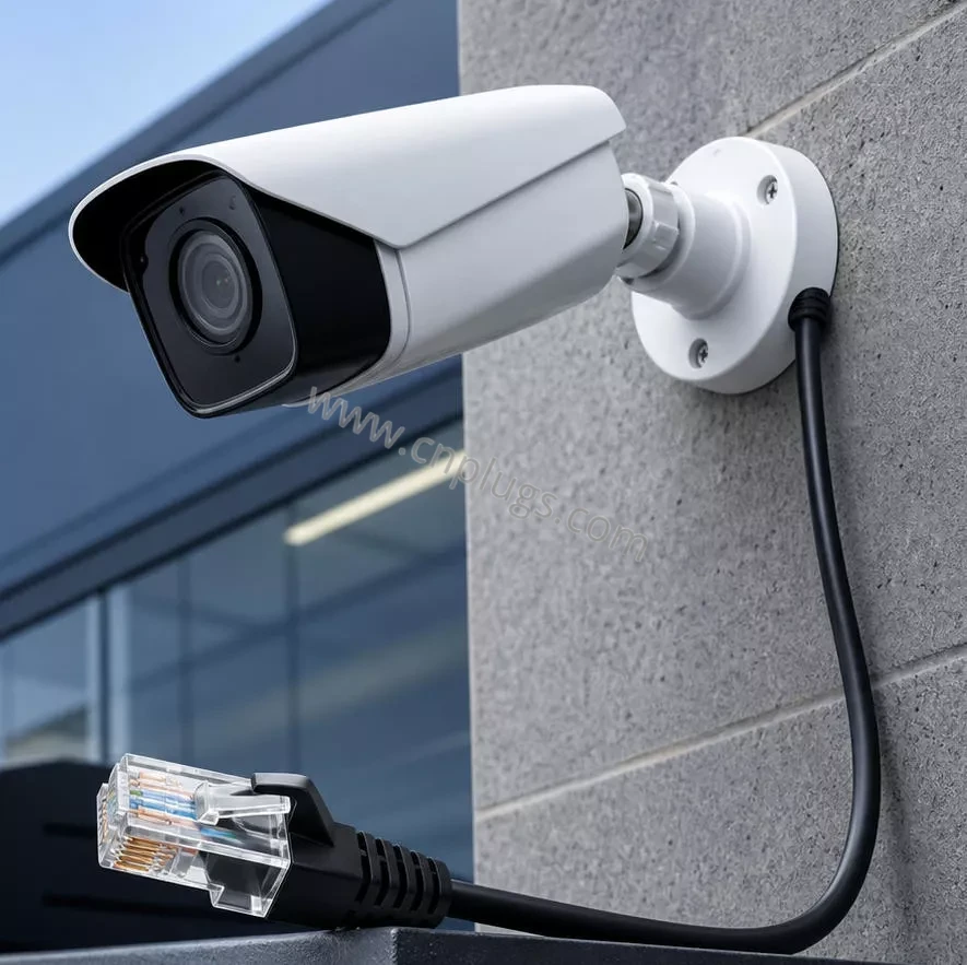 How to Choose RJ45 Plugs for PoE IP Camera Installations 6 PoE IP camera RJ45 connector