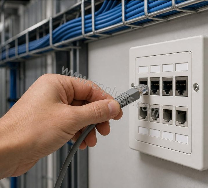 RJ45 Connector Field Testing & Quality Verification: A Practical Guide for Industrial Installers 2 Cabling scene – structured‑cabinet layout for industrial/commercial mixed environments.