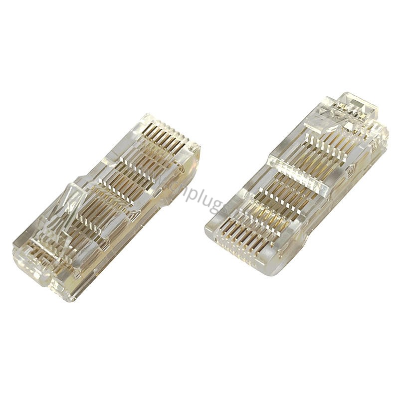 Guida ai connettori RJ45 dell'inverter VFD: spine a contatto esteso per tastiera incassata e porte di comunicazione del pannello 7 Spina VFD da 33 mm con contatti in bronzo fosforoso placcato oro in primo piano