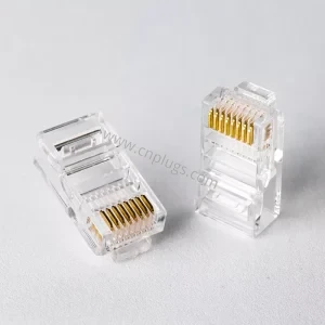 Cat5e UTP RJ45 connector 8P8C unshielded modular plug with gold plated contacts