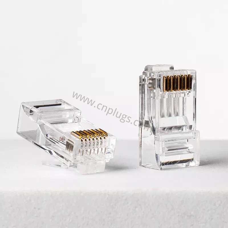 Aangepast logo Cat6 RJ45-connector UTP modulaire stekker 8P8C – OEM private label, 3-polige 50 µ” vergulde contacten, 100% nieuw pc-materiaal 4 Private label packaging of branded Cat6 RJ45 connectors in custom printed OEM bags and boxes