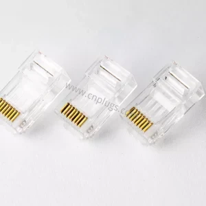 Custom logo Cat6 UTP RJ45 connector 8P8C modular plug with gold plated contacts, OEM private label