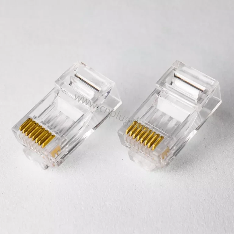 Connettore RJ45 Cat6 in rame puro Spina modulare UTP 8P8C – Logo personalizzato, contatti placcati in oro a 3 poli con barra di carico, PC vergine al 100%, campioni gratuiti