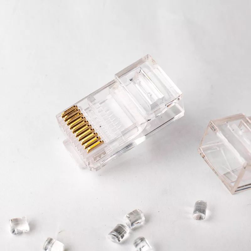 10P10C Modularstecker (RJ50) 3 10P10C Modular Plug (RJ50) — side profile