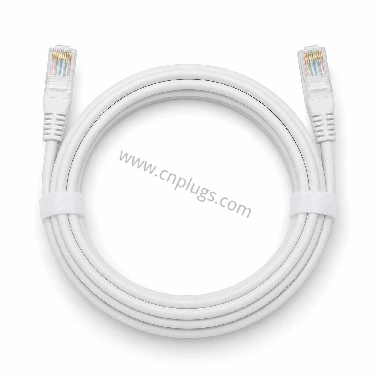 Cavo patch Cat5e UTP: cavo LAN Ethernet da 1 Gbps diretto in fabbrica, OEM/all'ingrosso 1 Cat5e UTP patch cord white 24AWG bare copper 1Gbps Ethernet cable with gold-plated RJ45 plugs, factory terminated by PROUNTA